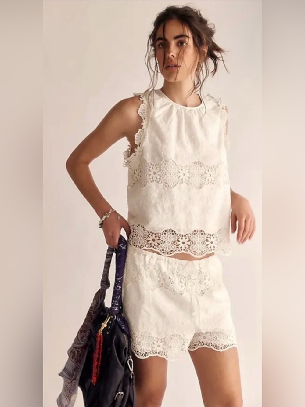 Free People Ashtin Set in Ivory (XL)